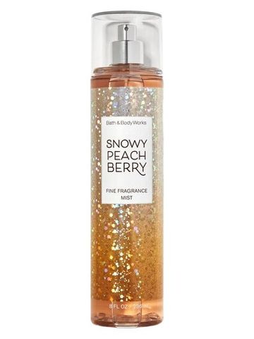 Bath & Body Works Snowy Peach Berry fragrance bottle