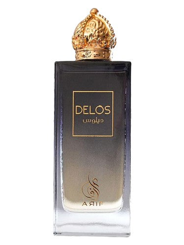 Arif Perfumes Delos fragrance bottle