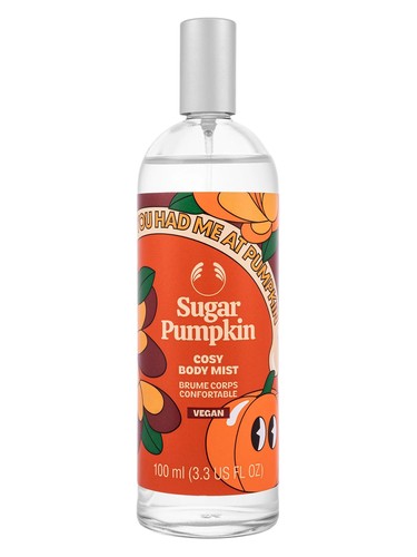 The Body Shop Sugar Pumpkin Body Mist fragrance bottle