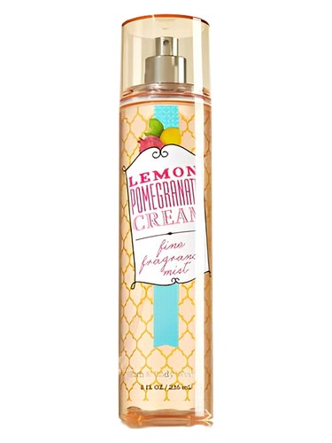 Bath & Body Works Lemon Pomegranate Cream fragrance bottle