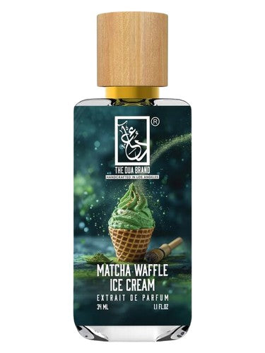 The Dua Brand Matcha Waffle Ice Cream fragrance bottle
