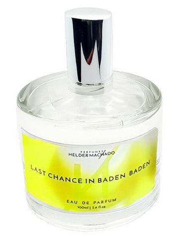 Helder Machado Perfumes Last Chance In Baden Baden fragrance bottle