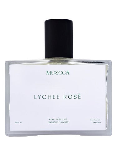 Moscca Lychee Rosé fragrance bottle