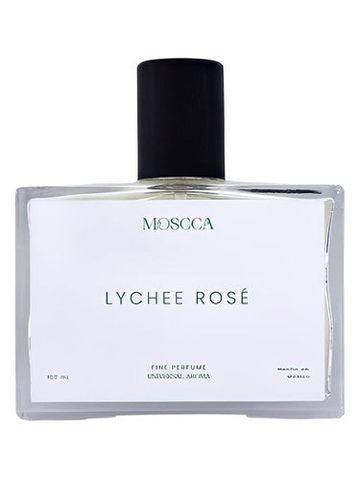 Moscca Lychee Rosé fragrance bottle