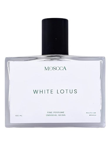 Moscca White Lotus fragrance bottle