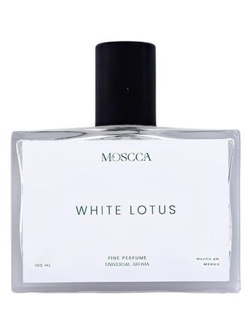 Moscca White Lotus fragrance bottle