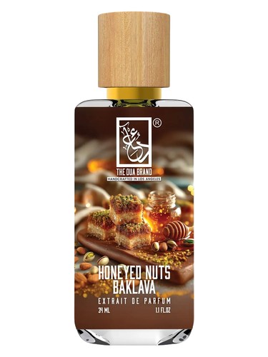 The Dua Brand Honeyed Nuts Baklava fragrance bottle