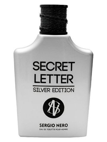 Sergio Nero Secret Letter Silver Edition fragrance bottle
