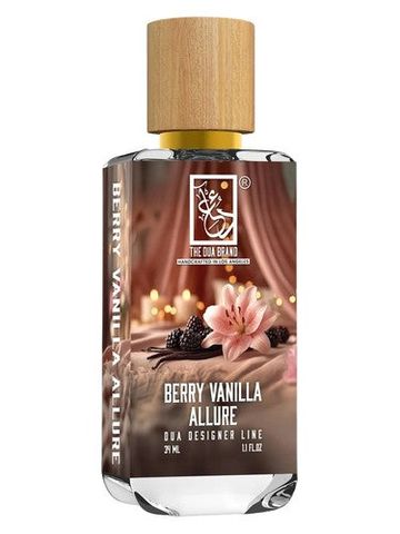 The Dua Brand Berry Vanilla Allure fragrance bottle