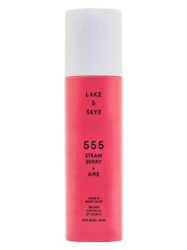 Lake & Skye 555 Strawberry + Aire fragrance bottle