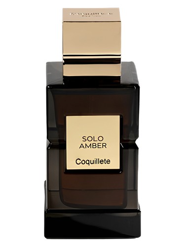 Coquillete Solo Amber fragrance bottle