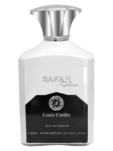 Louis Cardin Safar Silver fragrance bottle