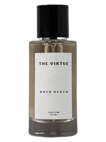 The Virtue Back Beach fragrance bottle