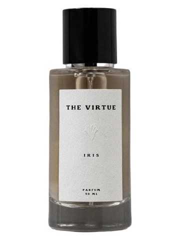 The Virtue Iris fragrance bottle