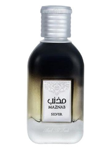 Ard al Teeb Maznab Silver fragrance bottle