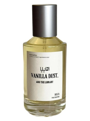 Beija Fine Perfumes Vanilla Dust, and The Library fragrance bottle
