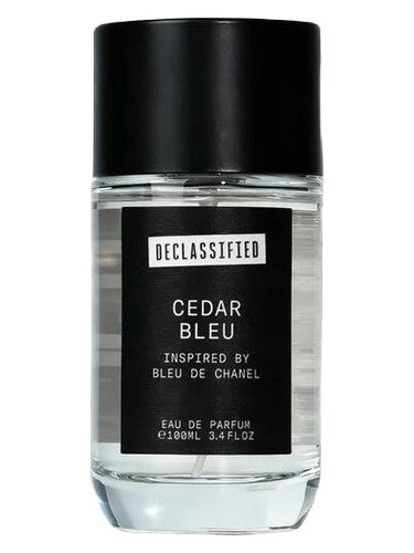 Declassified Cedar Blue fragrance bottle