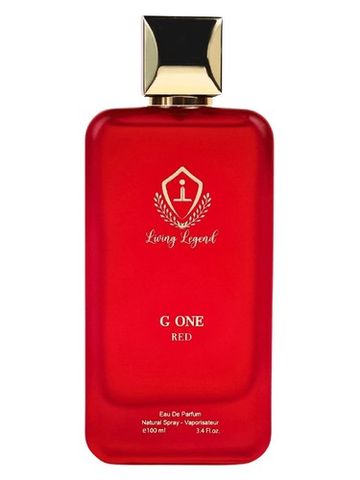 Bellissimo Perfumes Living Legend G One Red fragrance bottle
