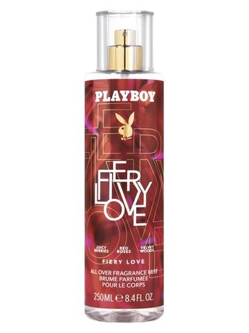 Playboy Fiery Love Body Mist fragrance bottle