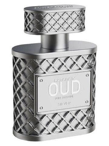 Al Haramain Perfumes Oud Silver fragrance bottle