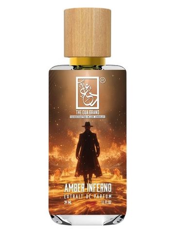 The Dua Brand Amber Inferno fragrance bottle