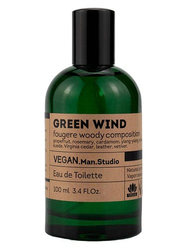 Vinci Green Wind fragrance bottle