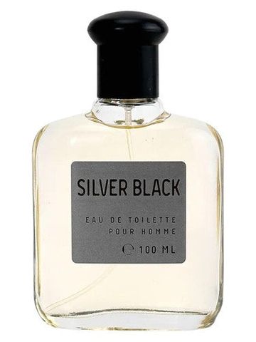 Red Label Color Essences Silver Black fragrance bottle