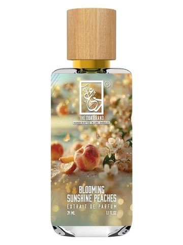 The Dua Brand Blooming Sunshine Peaches fragrance bottle