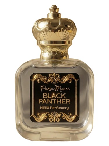 NEEX Black Panther fragrance bottle