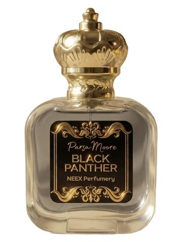 NEEX Black Panther fragrance bottle