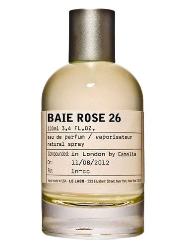 Le Labo Baie Rose 26 Chicago fragrance bottle