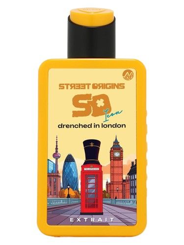 Street Origins Drenched in London fragrance bottle
