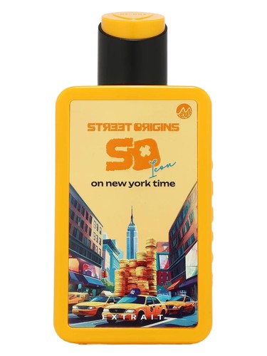 Street Origins On New York Time fragrance bottle