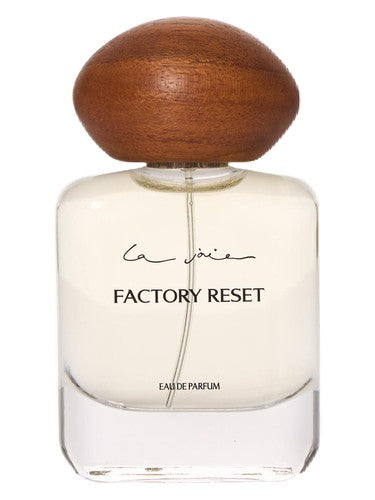 La Joie Factory Reset fragrance bottle