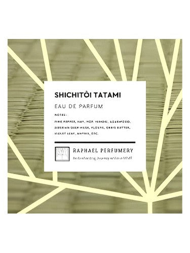 Raphael Perfumery Shichitoi Tatami fragrance bottle