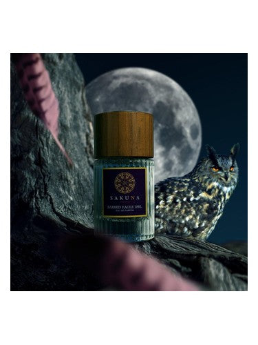 SAKUNA Fragrance Barred Eagle Owl fragrance bottle