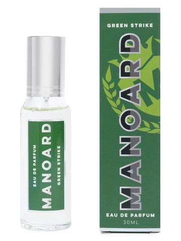 Manoard Green Strike fragrance bottle