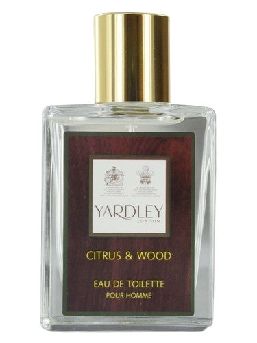 Yardley Citrus and Wood fragrance bottle