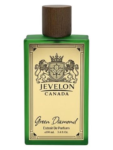 Jevelon Canada Green Diamond fragrance bottle