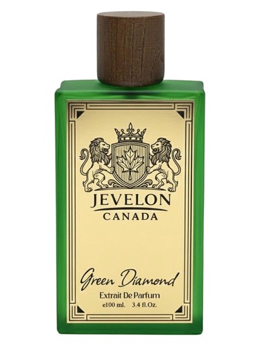 Jevelon Canada Green Diamond fragrance bottle