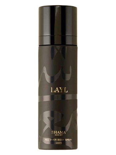 Shama Perfumes Layl Body Spray fragrance bottle