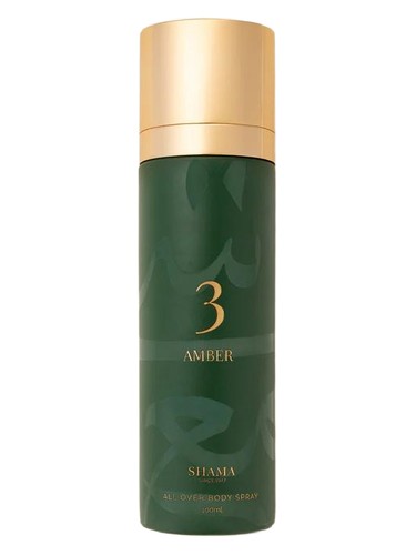 Shama Perfumes Amber 3 Body Spray fragrance bottle