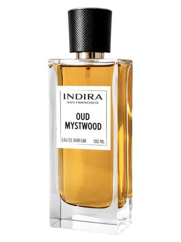 Indira San Francisco Oud Mystwood fragrance bottle