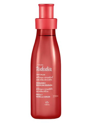 Natura Morango e Baunilha Dourada fragrance bottle