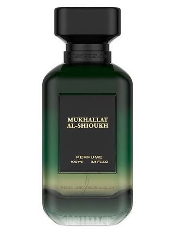Aldakheel Oud Mukhallat Al-Shioukh fragrance bottle