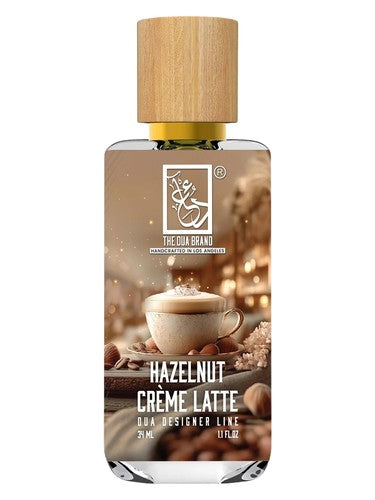 The Dua Brand Hazelnut Crème Latte fragrance bottle