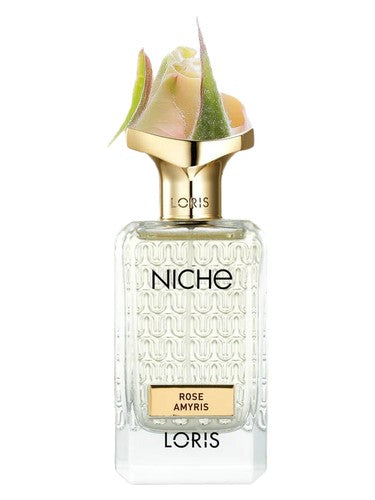 Loris Parfum Niche Rose Amyris fragrance bottle