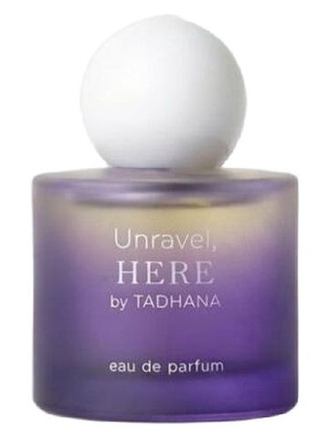 TADHANA Unravel, HERE fragrance bottle
