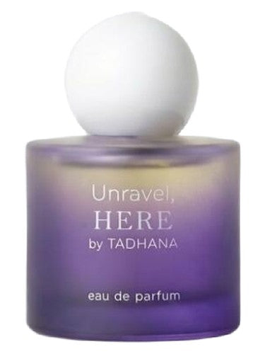 TADHANA Unravel, HERE fragrance bottle
