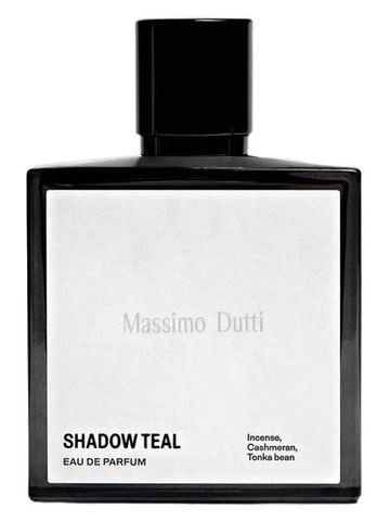 Massimo Dutti Shadow Teal fragrance bottle